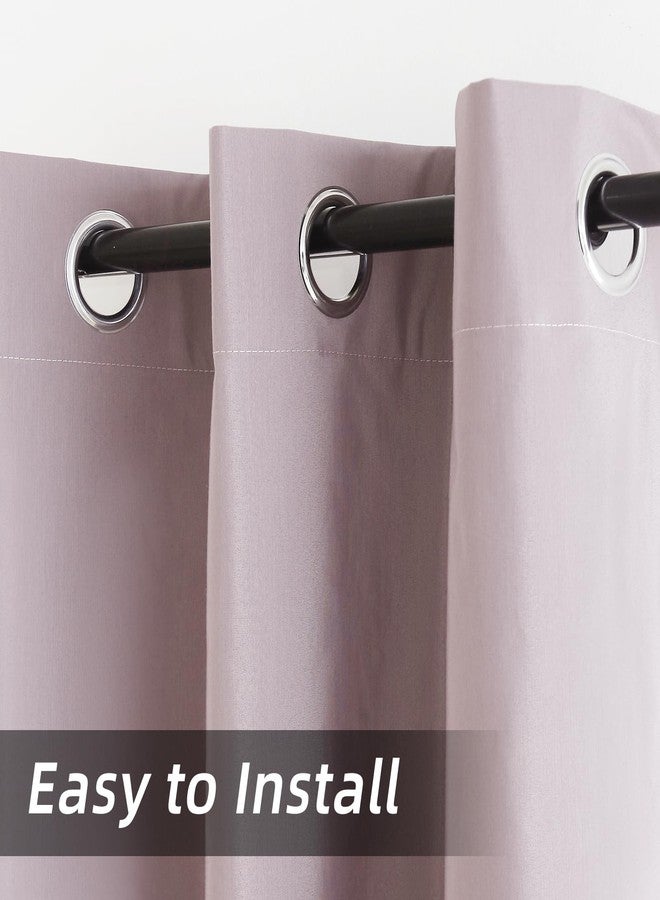 TMLTCOR 100% Pink Blackout Curtains for Bedroom,Room Darkening Curtains 84 inches Long,Black Out Curtains for Living Room,Living Room Curtains Thin Blackout Curtains,38 Wide,2 Panels - Image 4